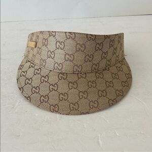 Designer Beige Monogram Visor